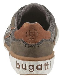 olivgrüne Segeltuch niedrige Sneakers von Bugatti