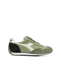 olivgrüne Segeltuch niedrige Sneakers von Diadora