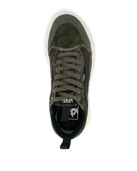 olivgrüne Segeltuch niedrige Sneakers von Vans