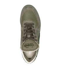 olivgrüne Segeltuch niedrige Sneakers von Diadora