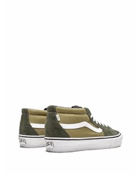 olivgrüne Segeltuch niedrige Sneakers von Vans