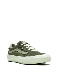 olivgrüne Segeltuch niedrige Sneakers von Vans