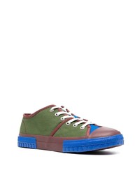 olivgrüne Segeltuch niedrige Sneakers von CamperLab