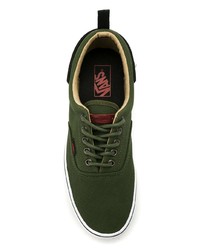 olivgrüne Segeltuch niedrige Sneakers von À La Garçonne