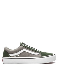 olivgrüne Segeltuch niedrige Sneakers von Vans