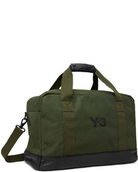 olivgrüne Segeltuch Sporttasche von Y-3