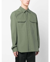 olivgrüne Shirtjacke von Rick Owens