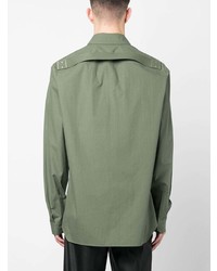 olivgrüne Shirtjacke von Rick Owens