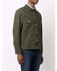 olivgrüne Shirtjacke von Tommy Jeans