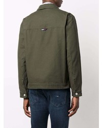 olivgrüne Shirtjacke von Tommy Jeans