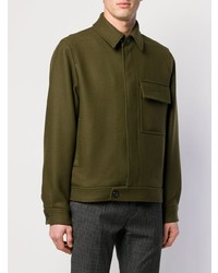 olivgrüne Shirtjacke von PS Paul Smith