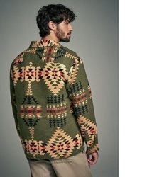 olivgrüne Shirtjacke von next