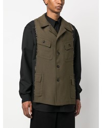 olivgrüne Shirtjacke von Maison Margiela