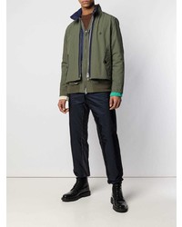 olivgrüne Shirtjacke von Sacai