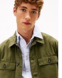 olivgrüne Shirtjacke von Tommy Hilfiger