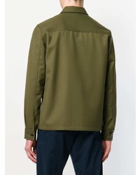 olivgrüne Shirtjacke von AMI Alexandre Mattiussi