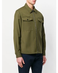 olivgrüne Shirtjacke von AMI Alexandre Mattiussi