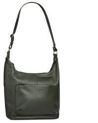 olivgrüne Shopper Tasche aus Leder von Bruno Banani