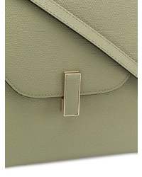 olivgrüne Shopper Tasche aus Leder von Valextra