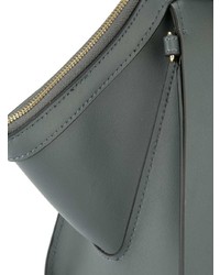 olivgrüne Shopper Tasche aus Leder von Zac Zac Posen