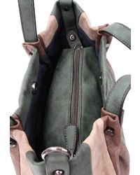 olivgrüne Shopper Tasche aus Leder von EMILY & NOAH