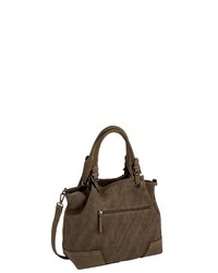 olivgrüne Shopper Tasche aus Leder von Gabor