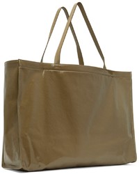 olivgrüne Shopper Tasche aus Leder von Acne Studios