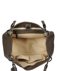 olivgrüne Shopper Tasche aus Leder von POON Switzerland