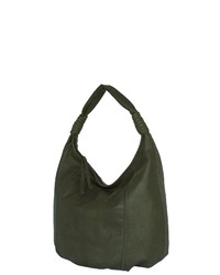 olivgrüne Shopper Tasche aus Leder von POON Switzerland