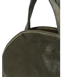 olivgrüne Shopper Tasche aus Leder von Guidi