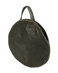 olivgrüne Shopper Tasche aus Leder von Guidi