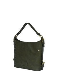 olivgrüne Shopper Tasche aus Leder von SILVIO TOSSI