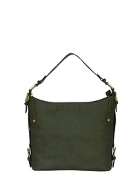 olivgrüne Shopper Tasche aus Leder von SILVIO TOSSI