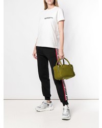 olivgrüne Shopper Tasche aus Leder von Golden Goose Deluxe Brand