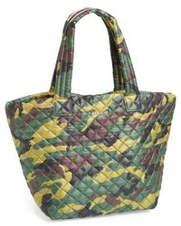 olivgrüne Shopper Tasche aus Nylon