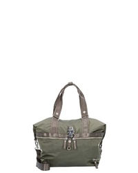 olivgrüne Shopper Tasche aus Segeltuch von George Gina & Lucy