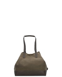 olivgrüne Shopper Tasche aus Segeltuch von Jost