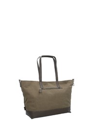 olivgrüne Shopper Tasche aus Segeltuch von Jost