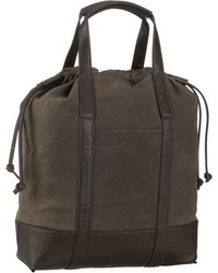 olivgrüne Shopper Tasche aus Segeltuch von Jost