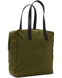 olivgrüne Shopper Tasche aus Segeltuch von Comme des Garcons Homme