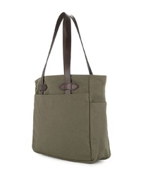 olivgrüne Shopper Tasche aus Segeltuch von Filson