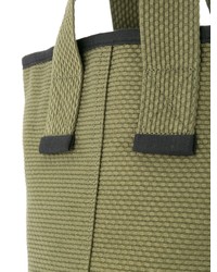 olivgrüne Shopper Tasche aus Segeltuch von Cabas