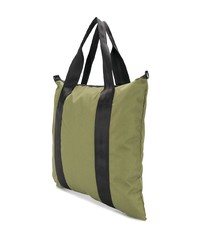 olivgrüne Shopper Tasche aus Segeltuch von Bellerose