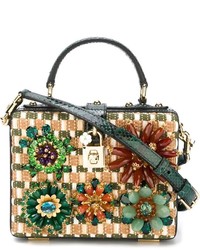 olivgrüne Shopper Tasche von Dolce & Gabbana