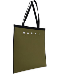 olivgrüne Shopper Tasche von Marni