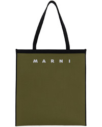 olivgrüne Shopper Tasche von Marni