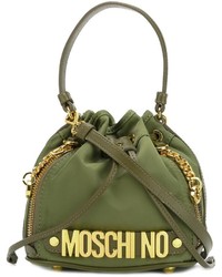 olivgrüne Shopper Tasche von Moschino