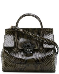 olivgrüne Shopper Tasche von Versace