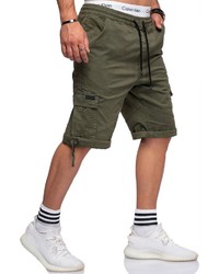 olivgrüne Shorts von behype