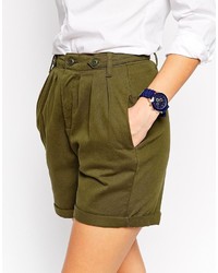 olivgrüne Shorts von Asos